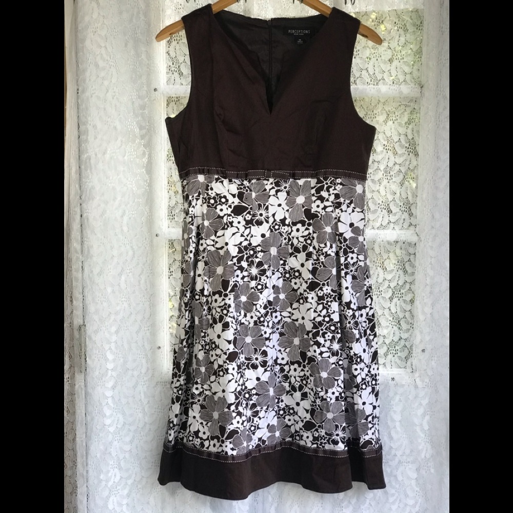 Perceptions Dress Vintage Autumn Retro 90s 60s